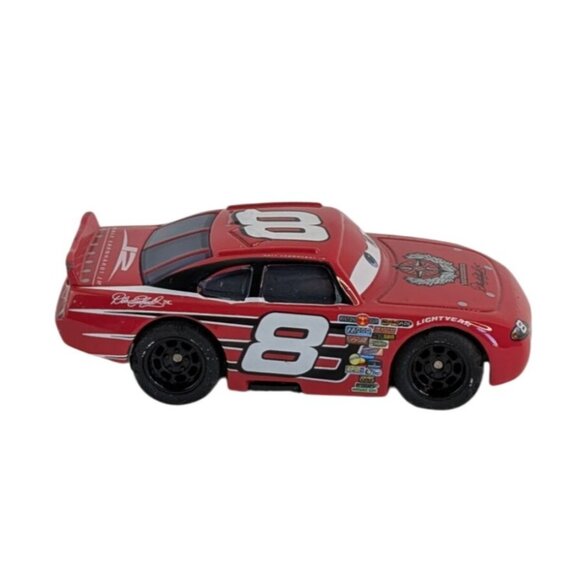 Disney Pixar Cars Diecast Synthetic Rubber Tires #8 Dale Earnhardt Jr Red - Picture 4 of 7